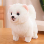 Premium Cute Plush Pomeranian Dog Real Life Plush Toy Stuffed Animals Soft Puppy Pet Doll Children Kids Girls Lovely Gift