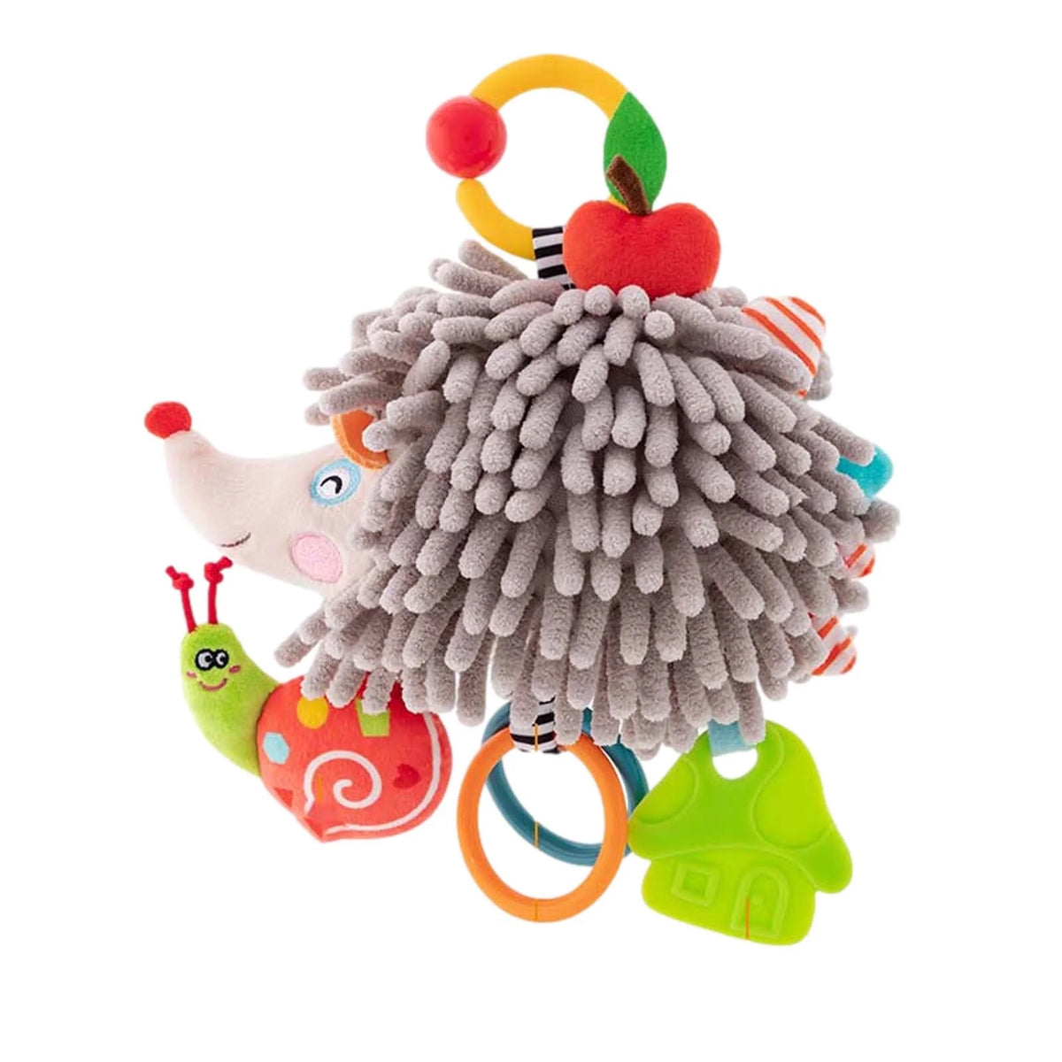 Hanging Rattle Toys for Babies Baby Toys 6 to 12 Months Comfort Toys Clip Hanging Plush Squeeze Toys Rabbit Hedgehog