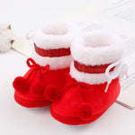 Baby Boots Solid Pompom Winter Plush Snow Booties for Newborn Boys Girls Soft Comfortable Warming Shoes