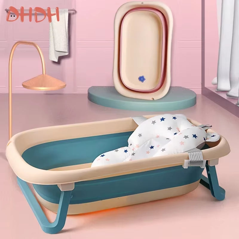 Baby Bathtubs Tub Pad Non-Slip Bathtub Seat Support Mat Newborn Safety Security Foldable Bath Support Cushion Baby Goods