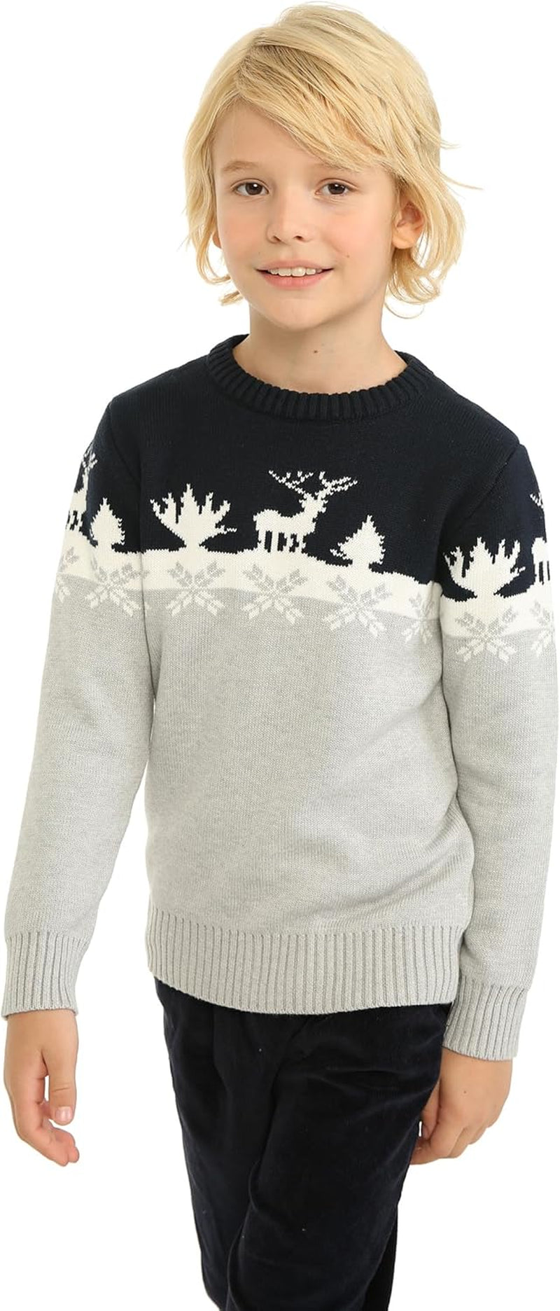 Boys Christmas Sweaters Xmas Reindeer Clothes