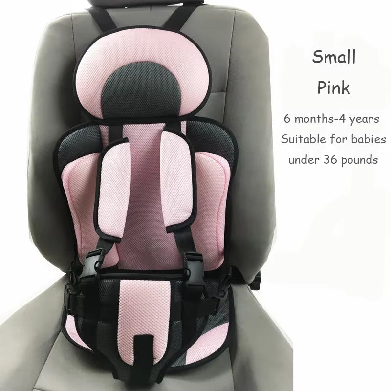 Child Safety Seat Mat for 6 Months to 12 Years Old Breathable Chairs Mats Baby Car Seat Cushion Adjustable Stroller Seat Pad