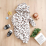 Winter Leopard Print Clothes Spring Flannel Baby Boys Girls Clothing Cartoon 0-18 Months Newborn Baby Newborn Long Sleeve Soft