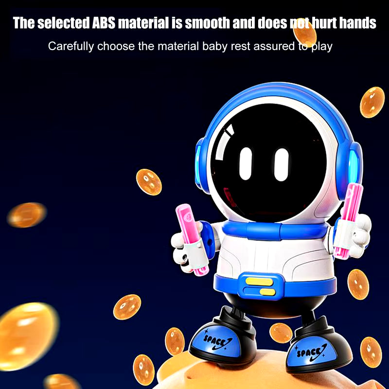 Robot Toys for Kids Light up Rechargeable Astronaut Shape Kids Robot Educational Multifunctional Toy Robot with Music