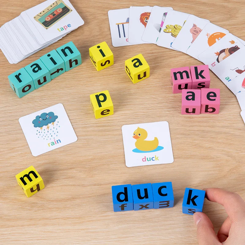 Wooden Word Spelling Game