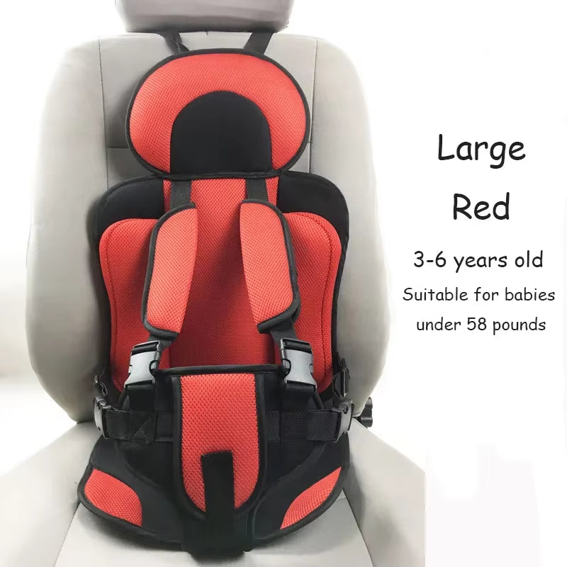 Child Safety Seat Mat for 6 Months to 12 Years Old Breathable Chairs Mats Baby Car Seat Cushion Adjustable Stroller Seat Pad