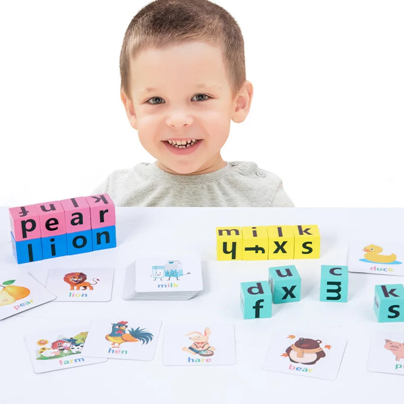 Wooden Word Spelling Game