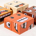 Wooden Expression Puzzle Game