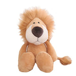 Stuffed Plush Animals Toys Soft Dolls Jungle Lion Elephant Tiger Dog Fox Monkey Deer Children Gift Kawaii Baby Kids Hobbie Toys