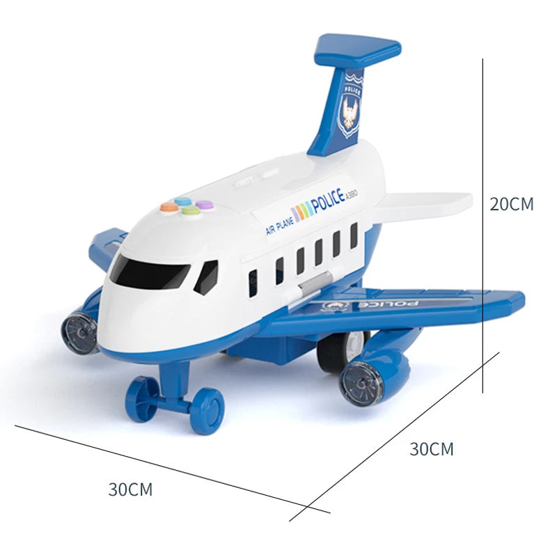 New Aircraft Simulation Track Inertia Toy Airplane with Lights Music Large Size Passenger Plane Kids Airliner Toy Car Gifts