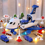 New Aircraft Simulation Track Inertia Toy Airplane with Lights Music Large Size Passenger Plane Kids Airliner Toy Car Gifts