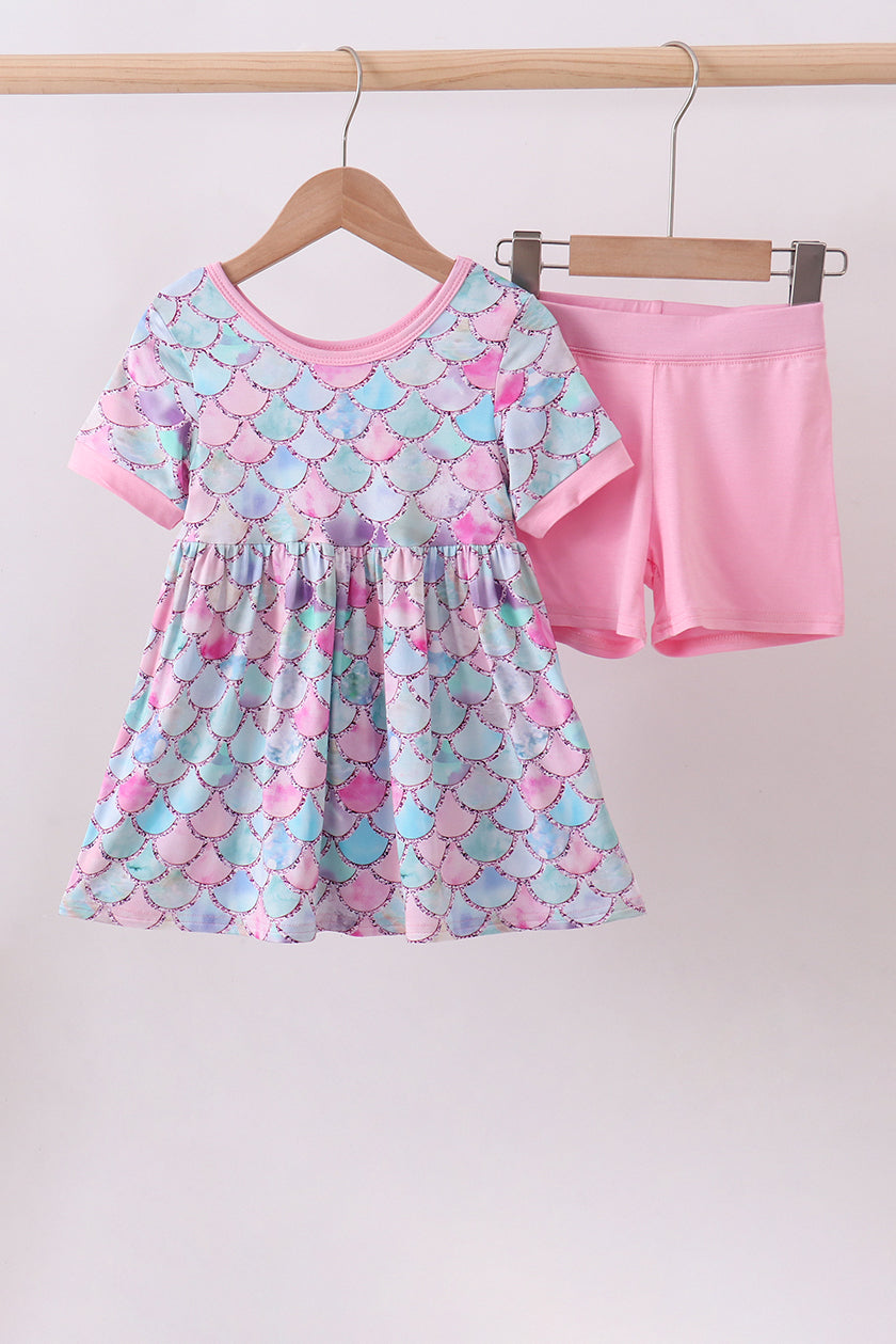 Mermaid bamboo pajama set