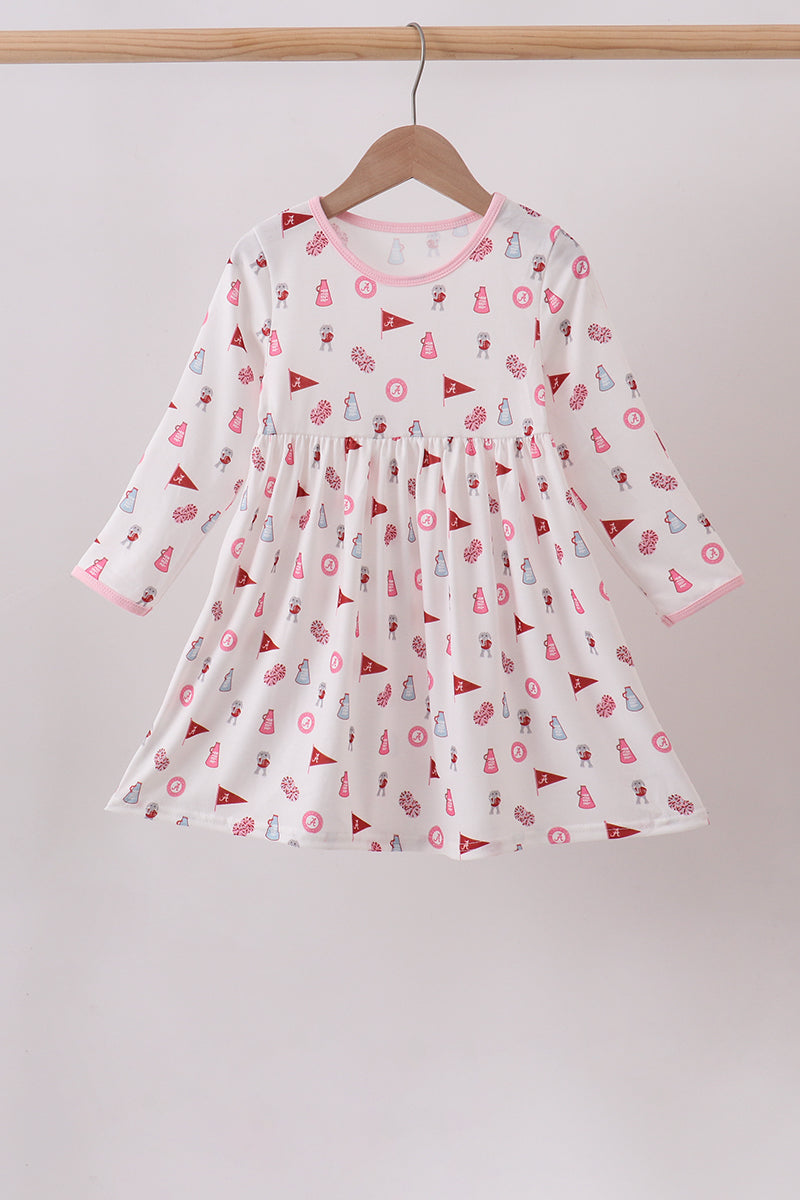 Pink Alabama Print Dress
