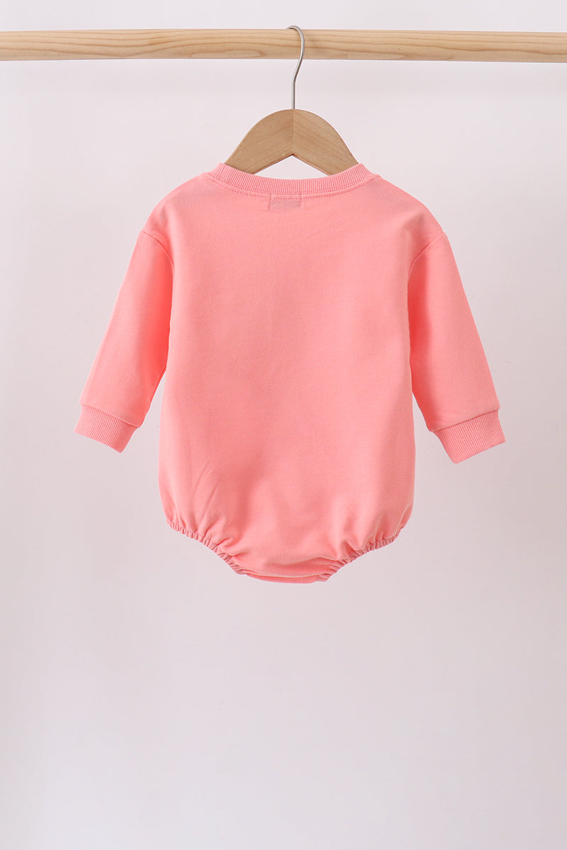 Pink Floral Bow Embroidery Bubble