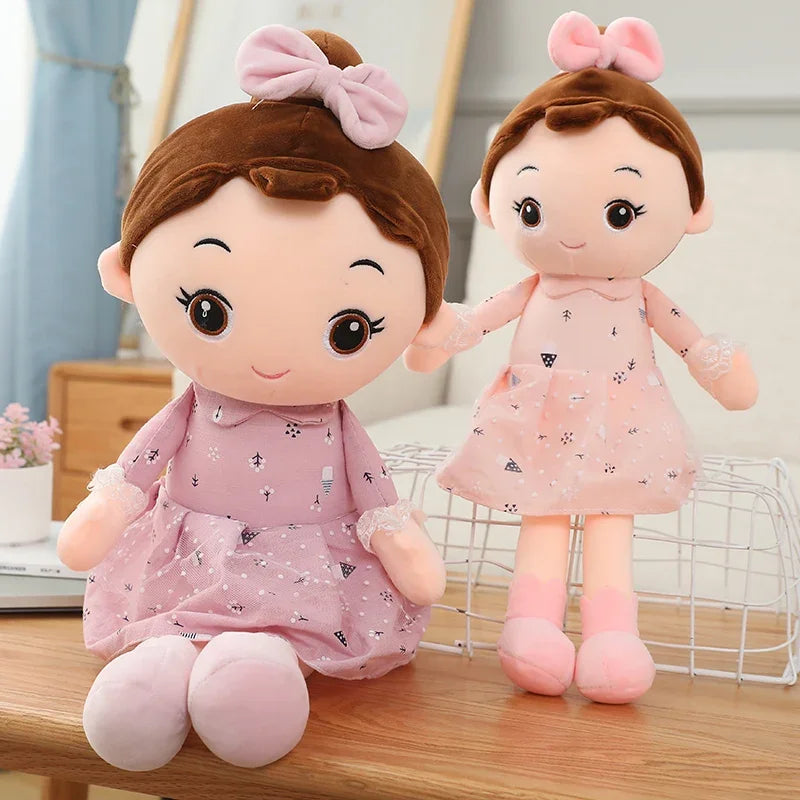 45CM Cute Angel Girl Plush Toy Lovely Stuffed Anime Figure Doll Wear Beautiful Dress Soft Toys for Girls Nice Gifts