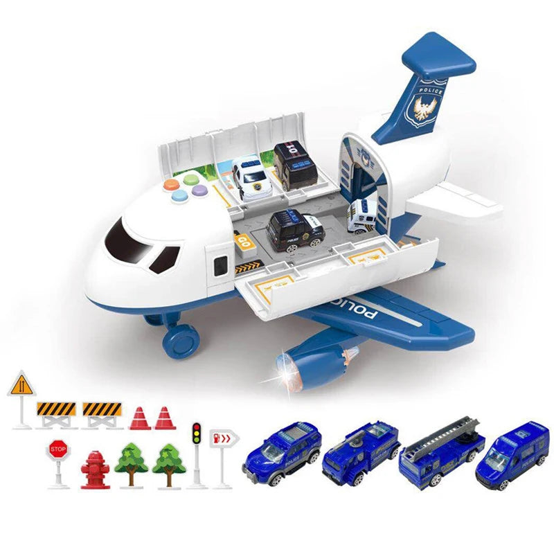 New Aircraft Simulation Track Inertia Toy Airplane with Lights Music Large Size Passenger Plane Kids Airliner Toy Car Gifts