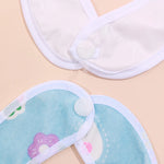 Random 5/8/10Pcs Baby Cotton Babadores Burp Saliva Towel Cartoon Bibs Bandana Waterproof Boys Girls Accessories Clothing