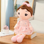 45CM Cute Angel Girl Plush Toy Lovely Stuffed Anime Figure Doll Wear Beautiful Dress Soft Toys for Girls Nice Gifts