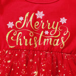 9M-4Years Merry Christmas Girl Red Dress Toddler Infant Baby Tulle Letter Tutu Party Dresses Xmas New Year Costumes D01