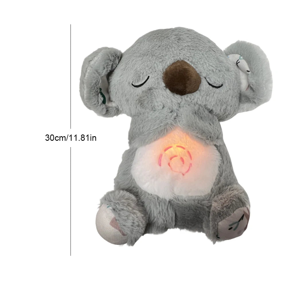 O-Tter Musical Stuffed Plush Toy Breathing Baby Sleep Toy with Light Soothe Kids Emotions O-Tter Cute Toy for Baby Toddler Gifts