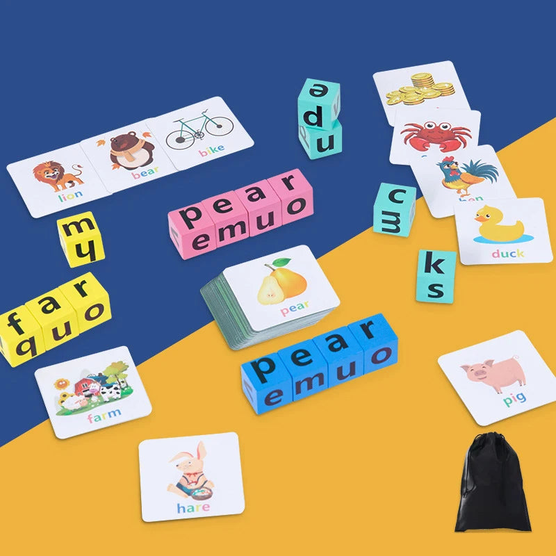 Wooden Word Spelling Game