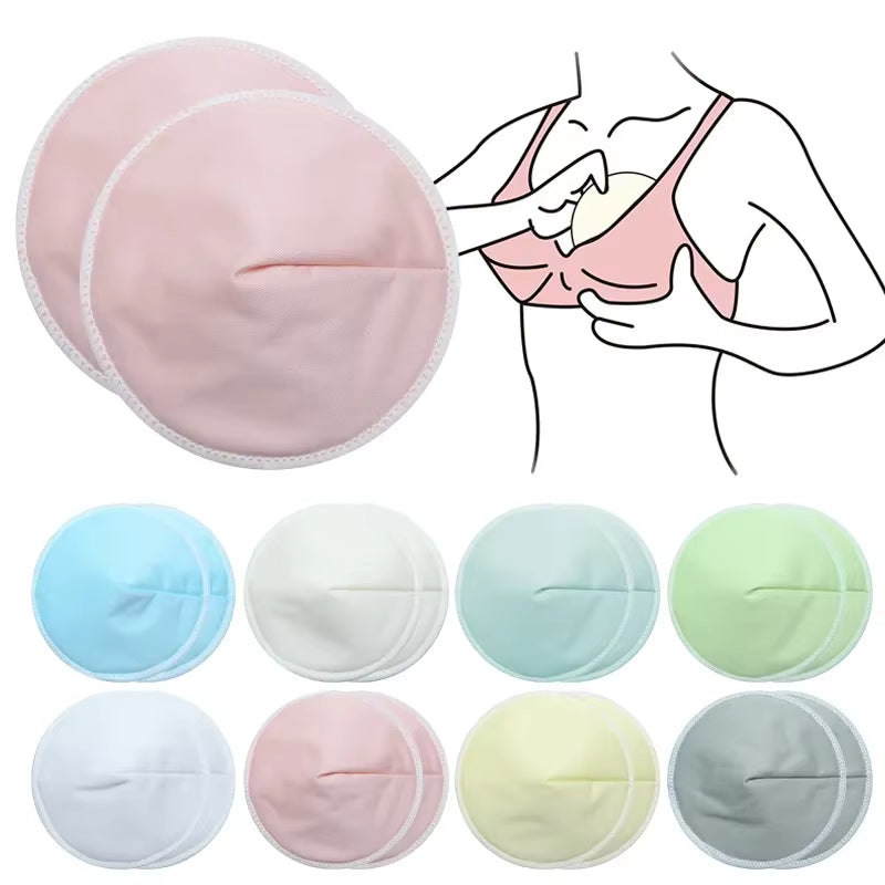 1Pair=2Pcs Three-Layer Fiber Ultra-Fine Waterproof Breathable Breast Pad Anti-Overflow Maternity Care Pad Postnatal Supply