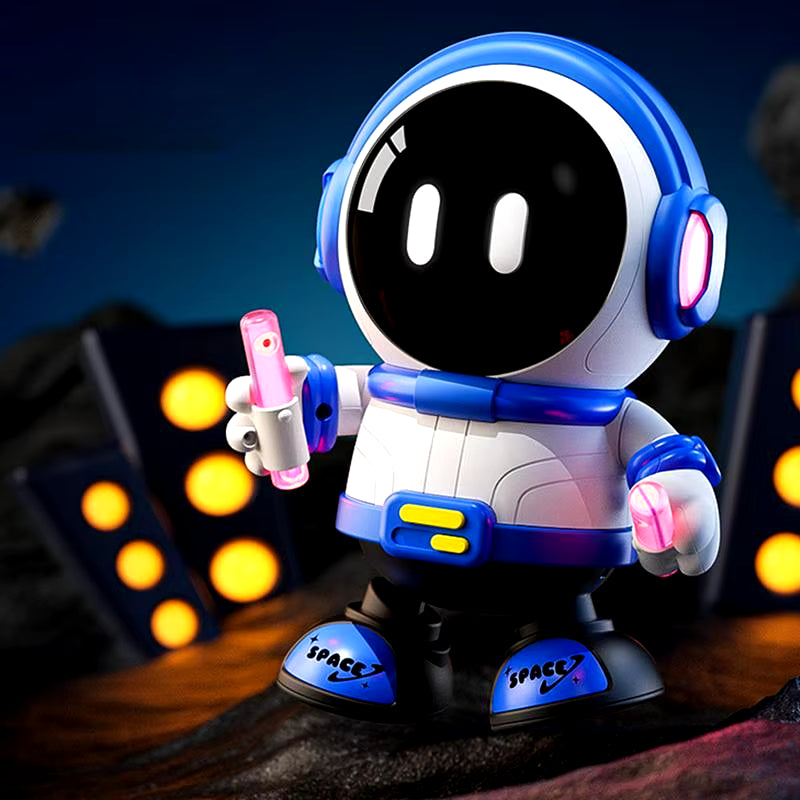 Robot Toys for Kids Light up Rechargeable Astronaut Shape Kids Robot Educational Multifunctional Toy Robot with Music