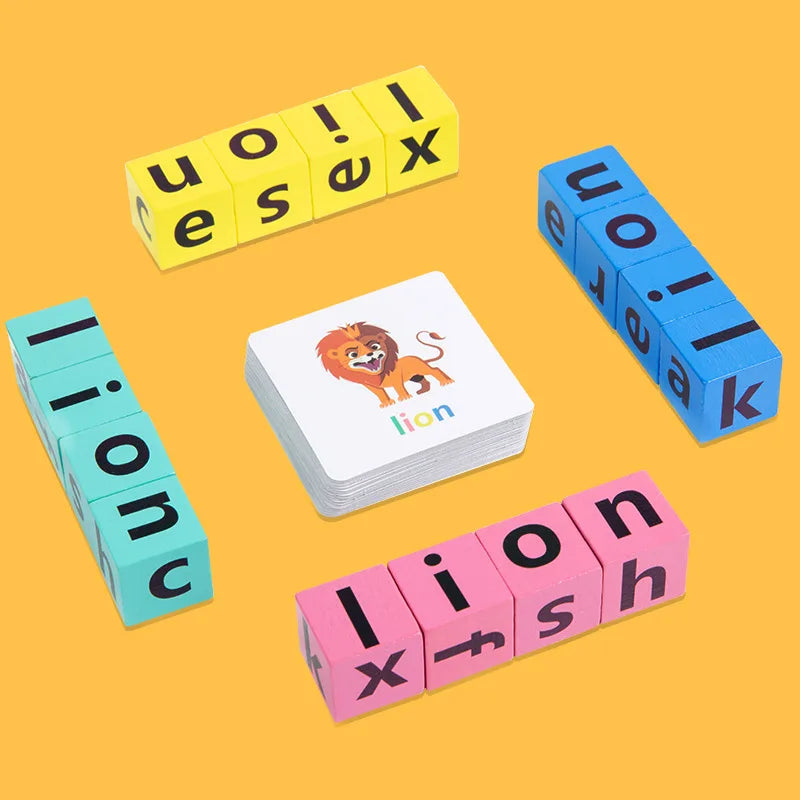 Wooden Word Spelling Game