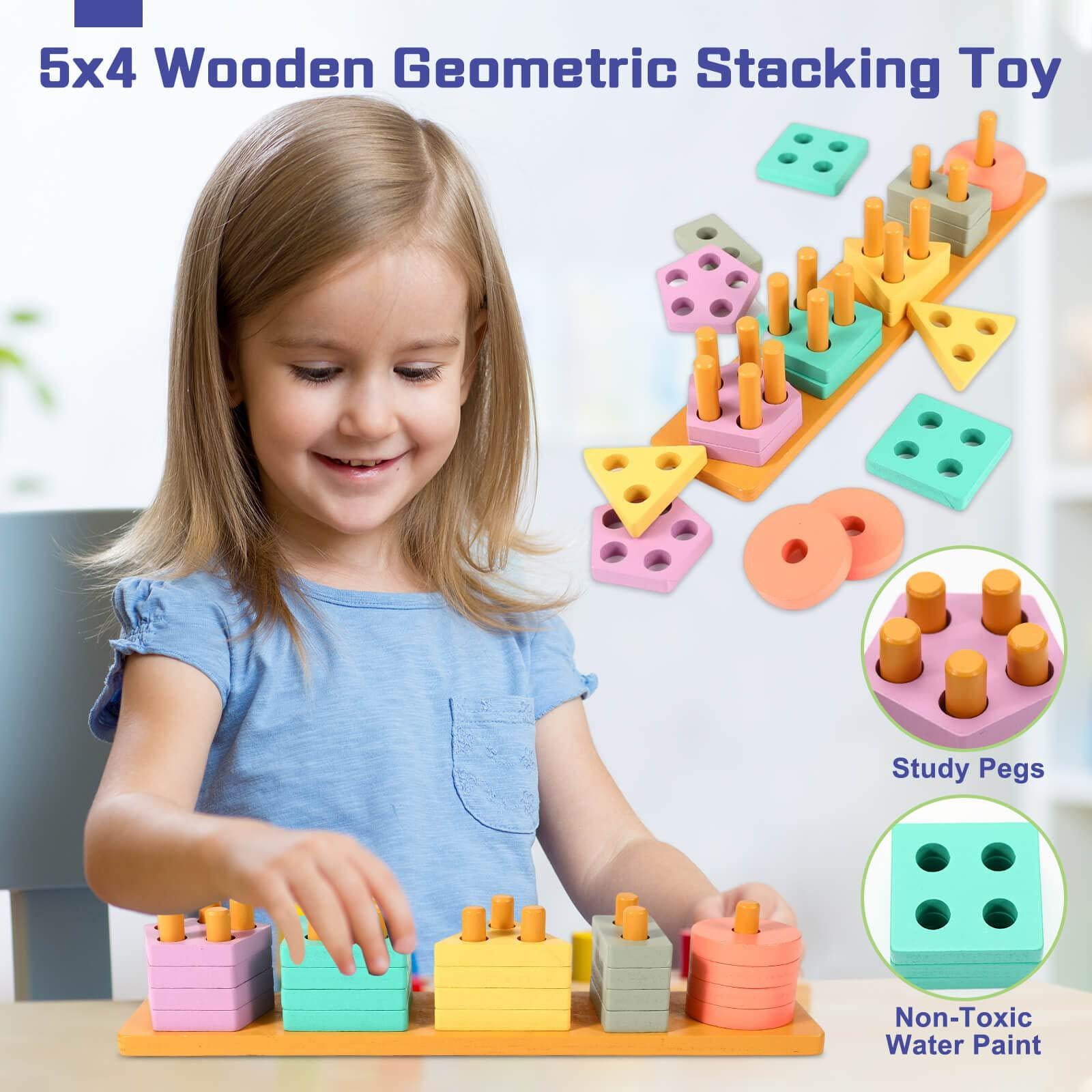 Baby Toys 6 to 12 Months, 6 in 1 Montessori Toys for Babies 6-12 Months, Sensory Toys for Toddlers 1-3, Montessori Toys