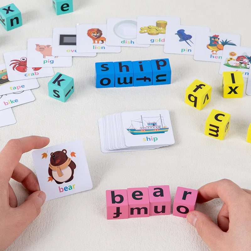 Wooden Word Spelling Game