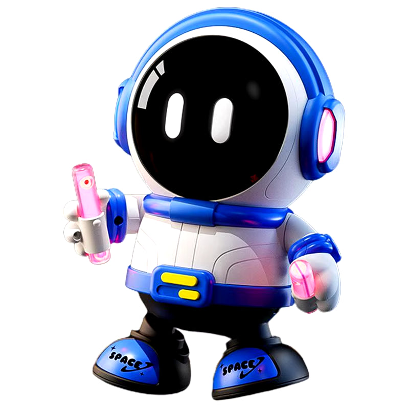 Robot Toys for Kids Light up Rechargeable Astronaut Shape Kids Robot Educational Multifunctional Toy Robot with Music