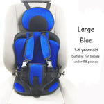 Child Safety Seat Mat for 6 Months to 12 Years Old Breathable Chairs Mats Baby Car Seat Cushion Adjustable Stroller Seat Pad