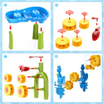 Kids Sand Water Table for Toddlers, 3-Tier Sand and Water Play Table Toys for Toddlers Kids, Activity Sensory Tables outside Beach Toys for Toddler Boys Girls Age 1-3 3-5 Gift