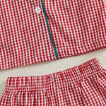 Plaid Print Baby Girl Boy Christmas Pajamas Set Kids Sleepwear Long Sleeve Shirt Pants 2PCS Set Toddler Nightwear