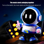 Robot Toys for Kids Light up Rechargeable Astronaut Shape Kids Robot Educational Multifunctional Toy Robot with Music