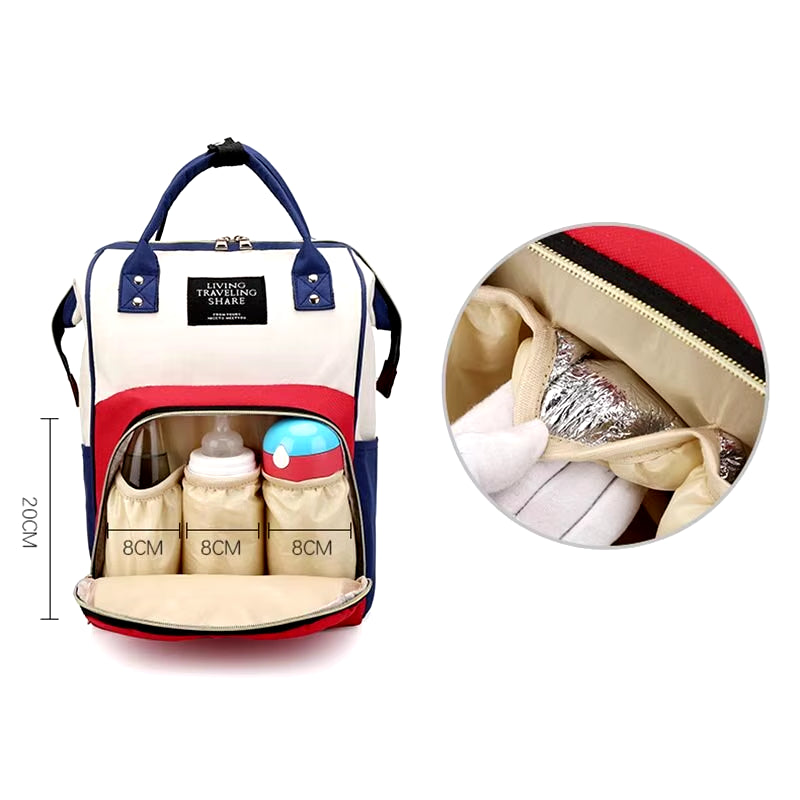 Diaper Bag Mummy Backpack Large Capacity Bag Mom Baby Multi-Function Waterproof Outdoor Travel Diaper Bags for Baby Care